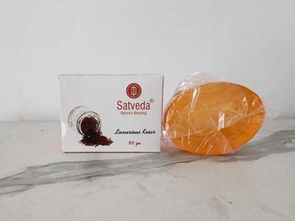 Satveda Luxurious Kesar Soap (100gm) - Image 2